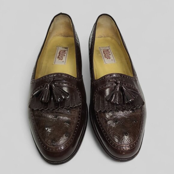 Mezlan | Shoes | Mens Mezlan Ostrich Tassel Loafer Brown 8 M  display picture 1